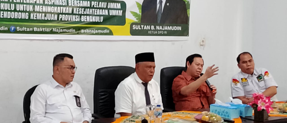 Bertemu Komunitas UMKM Bengkulu, Sultan: Bapak Ibu Adalah Pahlawan Ekonomi Nasional 