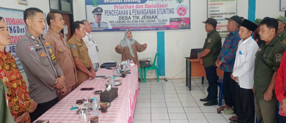 Bhabinkamtibmas Polsek Lebong Selatan Hadiri Musrenbangdes di Desa Tik Jenia