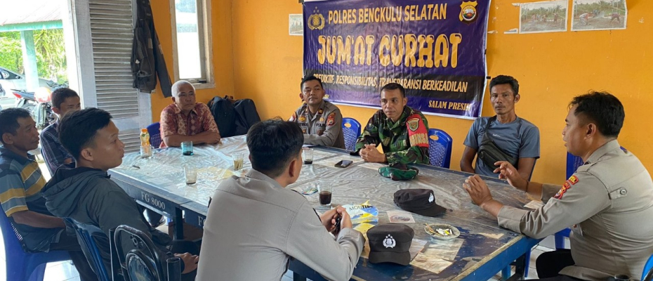 Tampung Keluhan Warga, Polres Bengkulu Selatan Gelar Jumat Curhat di Jl. Kemas Jamaludin