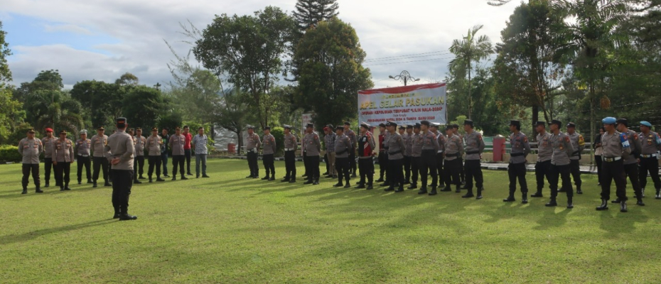 Polres Kepahiang Gelar Apel Pagi Operasi Lilin Nala 2024 untuk Amankan Natal dan Tahun Baru