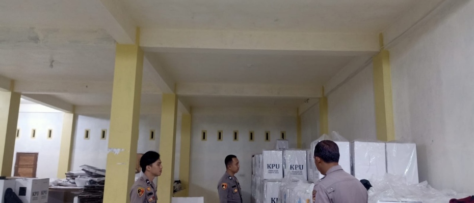 Polres Bengkulu Selatan Perketat Pengamanan Gudang Logistik KPU Pasca Pemungutan Suara Pilkada 2024