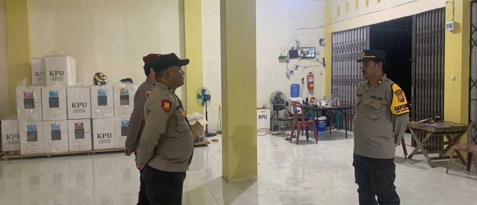 Polres Bengkulu Selatan Perketat Pengamanan Gudang Logistik KPU BS Pasca Pemungutan Suara Pilkada 2024
