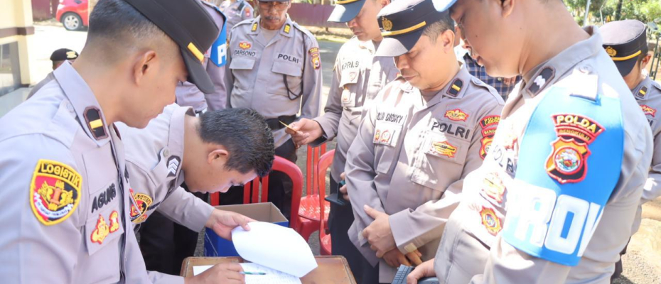 Polres Lebong Gelar Pemeriksaan Senjata Api untuk Tingkatkan Disiplin Personel