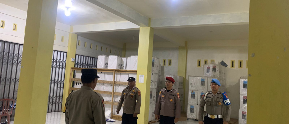 Polres Bengkulu Selatan Perketat Pengamanan Gudang Logistik KPU Selama 24 Jam