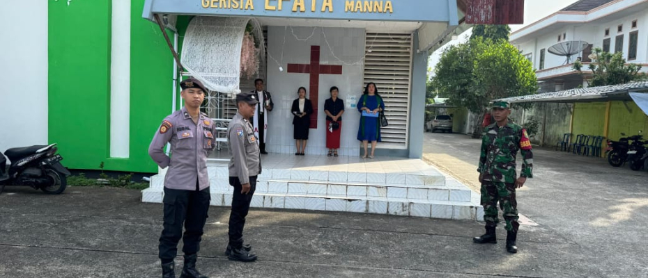 Ciptakan Kenyamanan Beribadah, Polsek Kota Manna Lakukan Pengamanan di 6 Gereja
