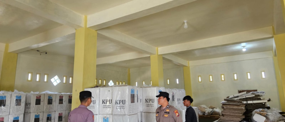 Polres Bengkulu Selatan Siagakan Personel untuk Amankan Gudang Logistik KPU