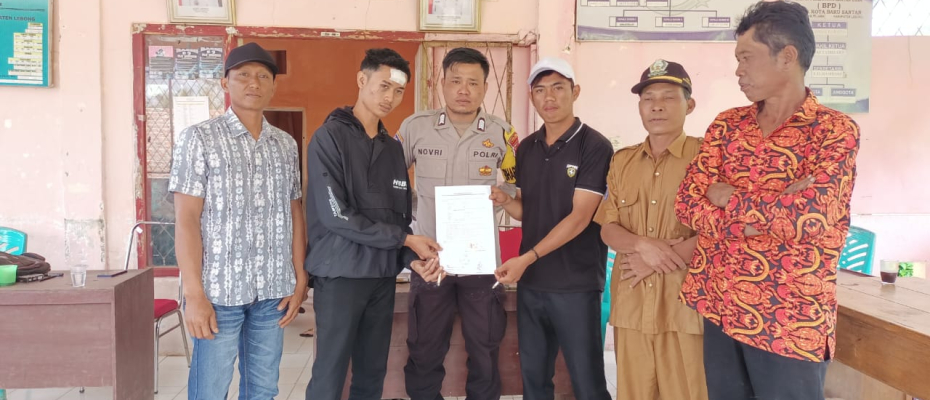 Problem Solving, Bhabinkamtibmas Polsek Lebong Atas Mediasi Selisih Paham Warga  