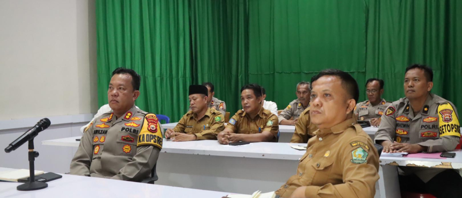 Kapolres Lebong Ikuti Zoom Meeting Rakor Bersama Kementerian 