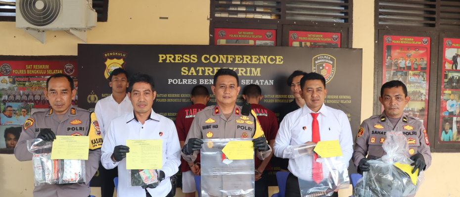 Polres Bengkulu Selatan Ungkap Kasus Pembunuhan di Jalan Serma Jakfar
