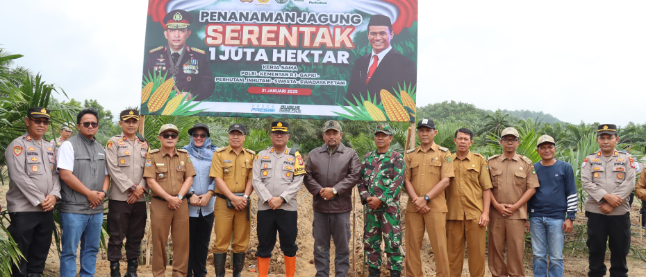 Polres Bengkulu Selatan Laksanakan Penanaman Jagung Serentak 1 Juta Hektar, Dukung Ketahanan Pangan Nasional
