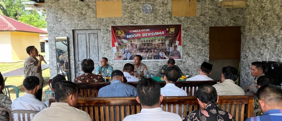 Polsek Manna Gelar Rapat Ketahanan Pangan Bersama Para Kepala Desa