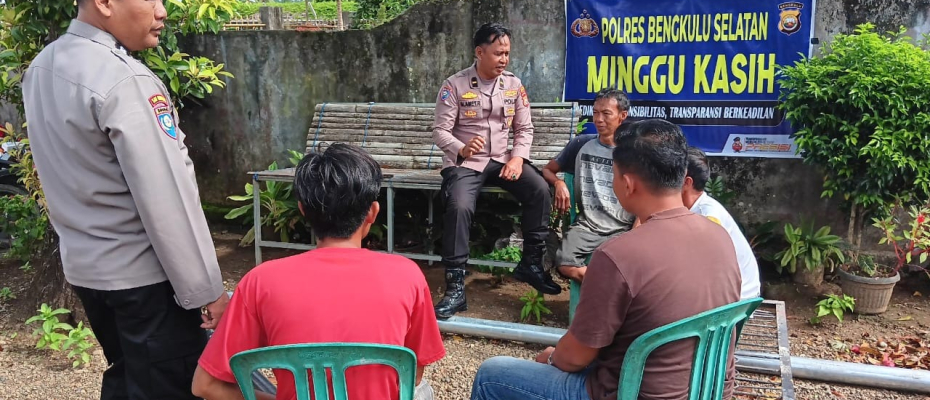 Sat Binmas Polres Bengkulu Selatan Gelar Minggu Kasih: Dengarkan Aspirasi dan Berikan Solusi Konkret kepada Warga