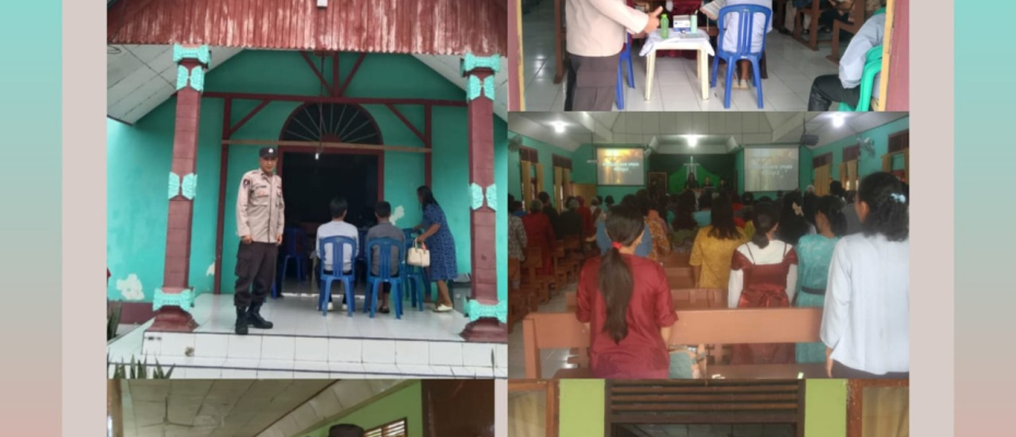 Jamin Kenyamanan Beribadah, Polsek Seginim Amankan Ibadah Minggu di Lima Gereja