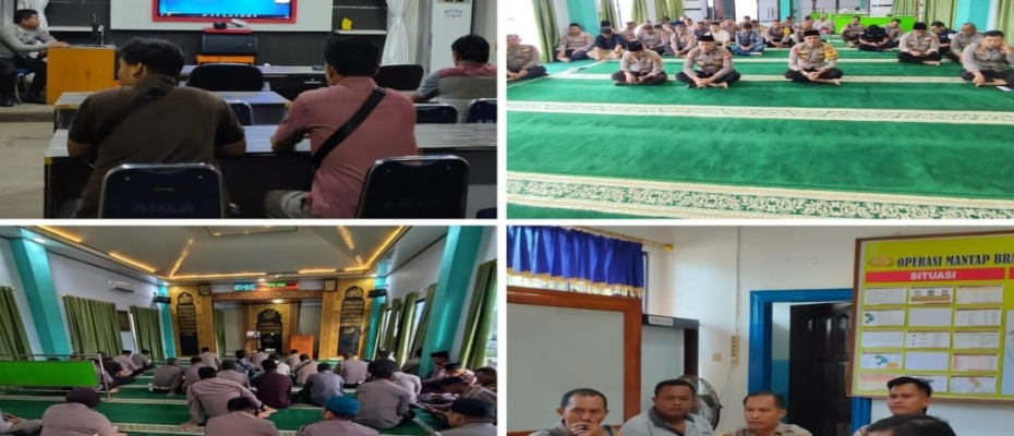 Personel Polresta Bengkulu Ikuti Binrohtal Daring dari Mabes Polri