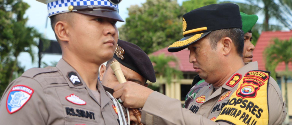Polres Seluma Gelar Apel Pasukan untuk Operasi Keselamatan Nala 2025