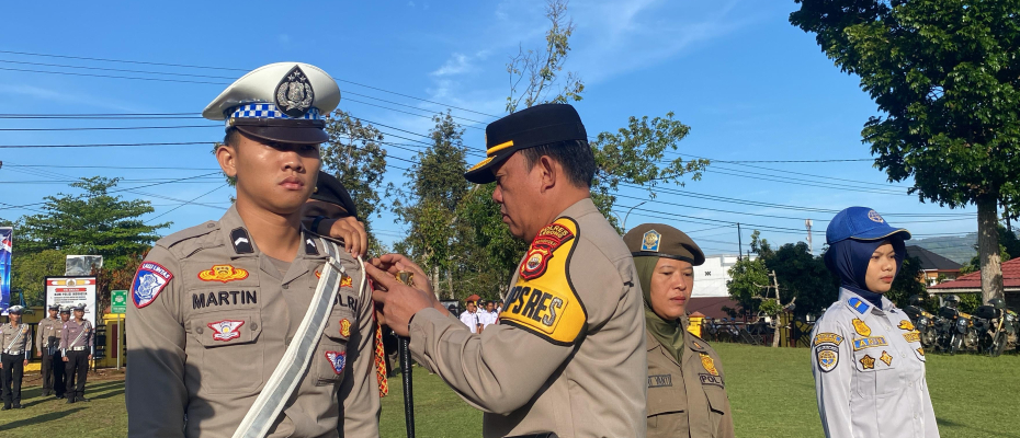 Polres Lebong Apel Gelar Pasukan Ops Keselamatan Nala 2025