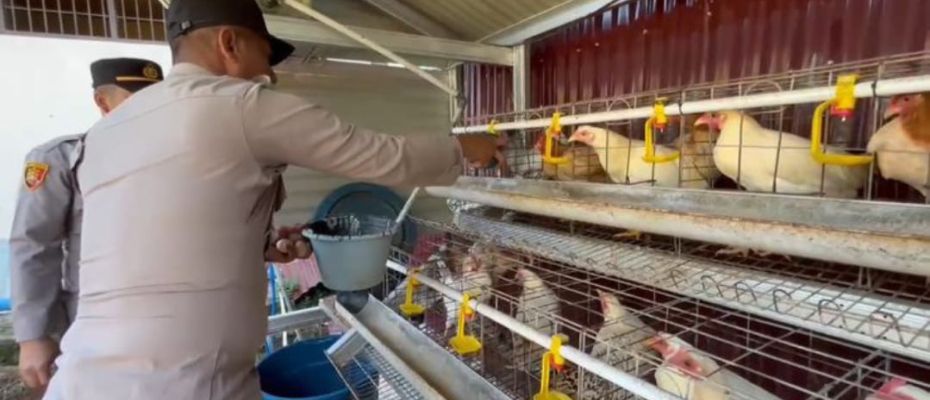 Polsek Pagar Jati Cek Perkarangan Bergizi, Dukung Ketahanan Pangan