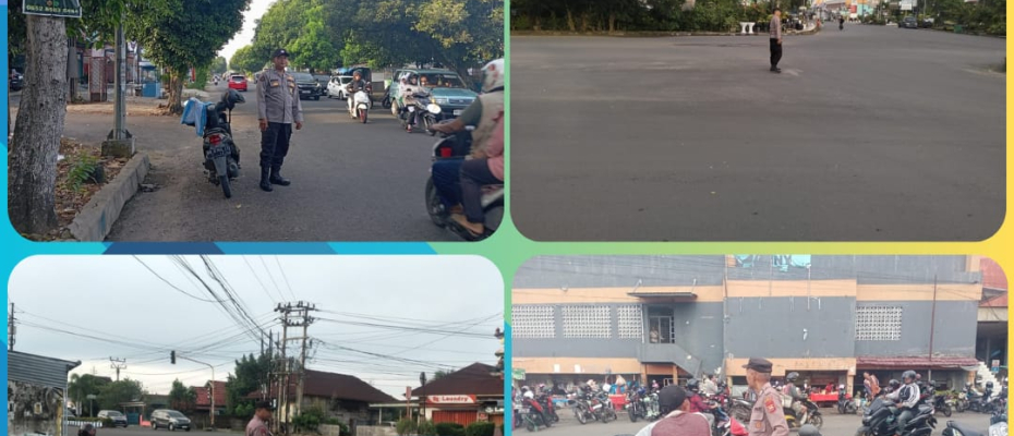 Polsek Ratu Samban Gelar Gatur Pagi, Pastikan Kelancaran Lalu Lintas di Bengkulu