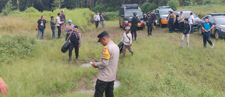 Tim Gegana Polda Bengkulu Amankan dan Musnahkan Mortir di Rejang Lebong
