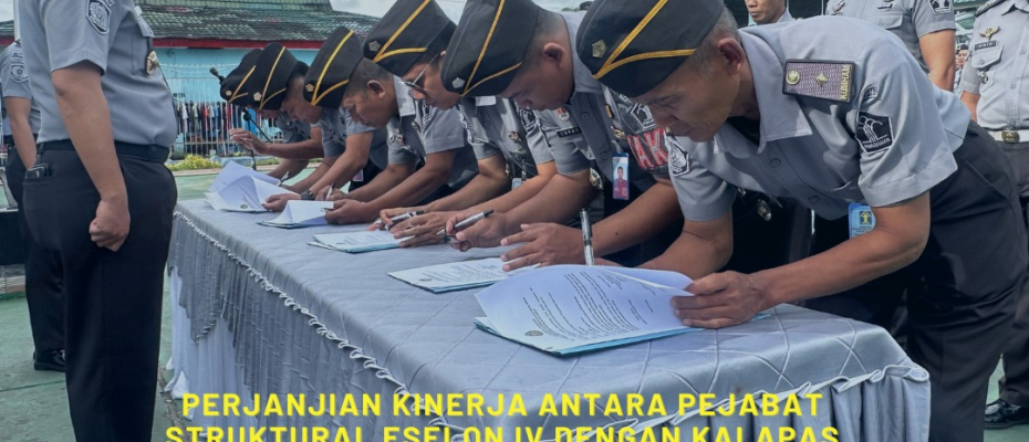 Pegawai Lapas Curup Ikuti Penandatanganan Pakta Integritas